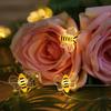 Cute Bees Fairy String Lights 2m 20LED Bee Flower Lights Little Bee LED String Lights  Baby Shower
