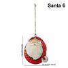 Ornaments Xmas Tree Embellishment Hanging Pendants Santa Claus Cartoon Angel Christmas Decorations