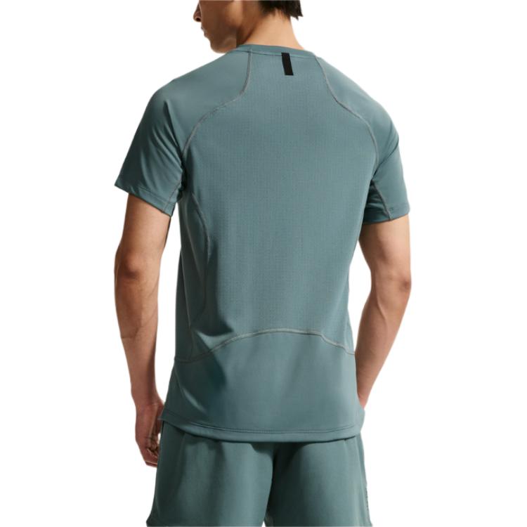 Nike Мужская дышащая футболка с коротким рукавом и круглым вырезом Pro Dri-Fit с буквой HV0410-382