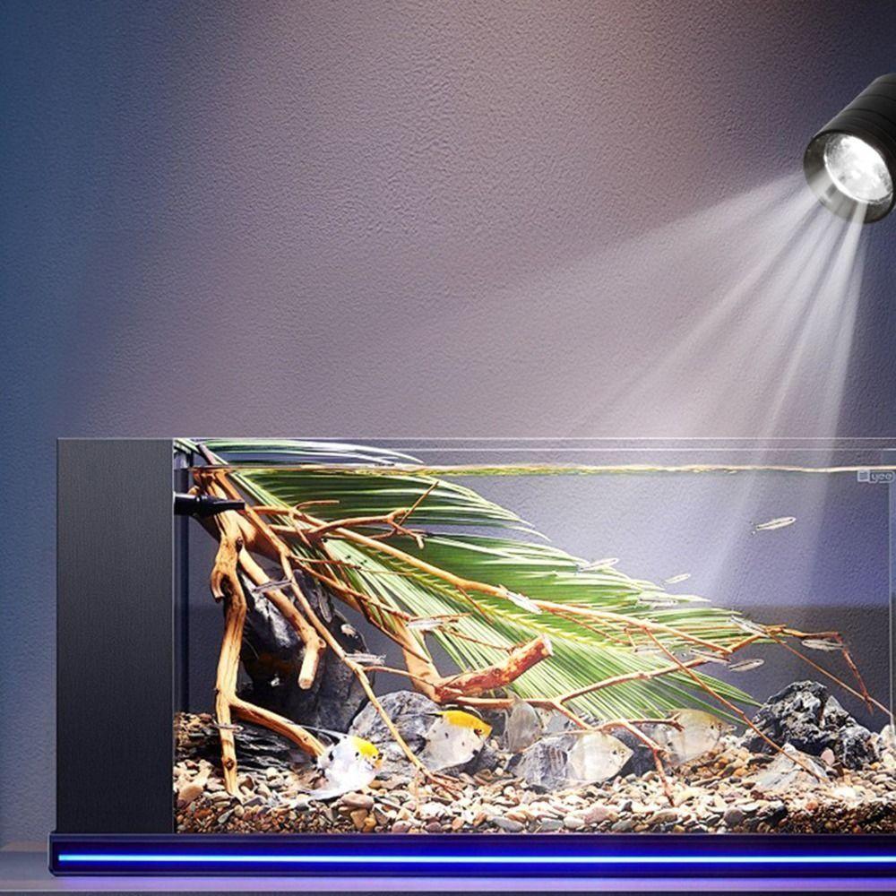 3W Mini Clip-on Aquarium Lamp Adjustable Zoom Adjustable Focus Spotlight  Home Decorations