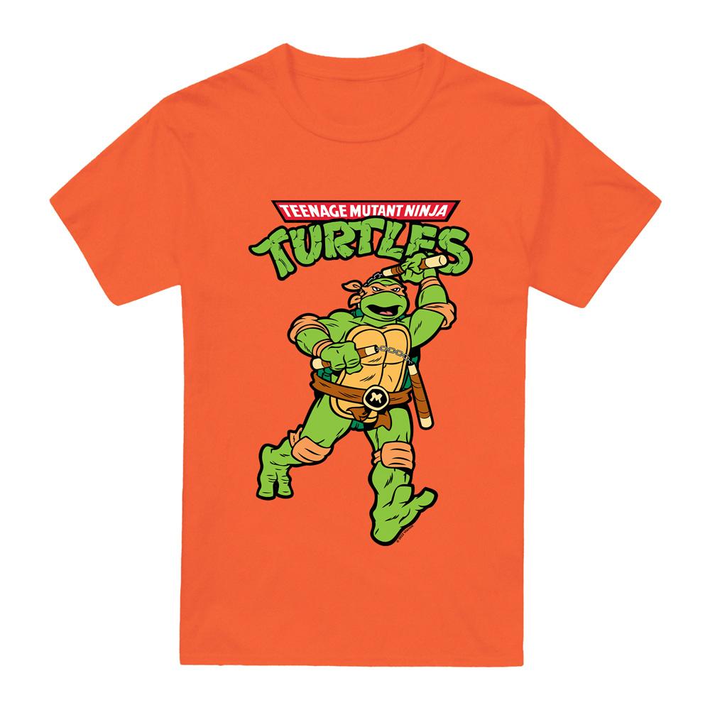 Teenage Mutant Ninja Turtles Mens Michelangelo Retro T-Shirt