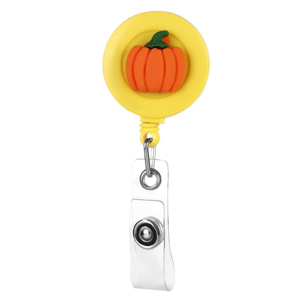 Портативный Цветок Фрукт Доктор Медсестра Клипса Бейдж Ролик Клипса Выдвижной Брелок Держатель для Бейджа ID-карты