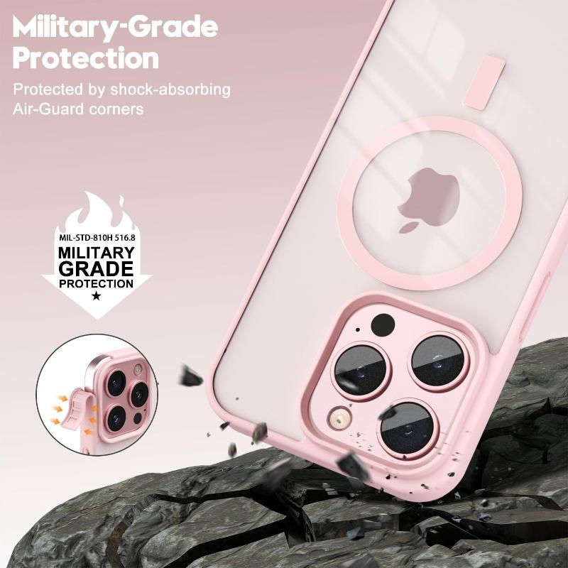 Модный чехол для телефона для iPhone 17 16 15 14 13 12 11 Pro Max Plus 17 Air для Magsafe Прозрачная акриловая магнитная крышка