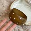 Акриловый круглый открытый браслет Весна-Лето - Свежий, Милый, Высококлассное Нишевое Ручное Украшение