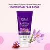 Globus Naturals Аюрведический скраб для лица осветляющий Kumkumadi, обогащенный экстрактом грецкого ореха и лотоса, без химикатов, не тестируется на животных, подходит для всех