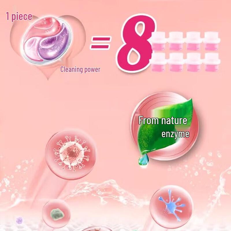 OMO 3-in-1 Laundry Gel Beads, Cherry Blossom Scent