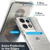 Shockproof Airbag TPU Case for Motorola Moto Edge 50 Pro Edge 50 Fusion Transparent Protective Ultra Thin Clear Full Protection Cover