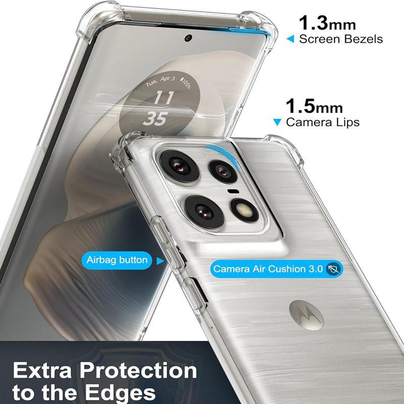 Shockproof Airbag TPU Case for Motorola Moto Edge 50 Pro Edge 50 Fusion Transparent Protective Ultra Thin Clear Full Protection Cover