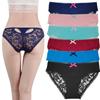 Women's Sexy Lace Underwear Panties Soft Comfortable Underpants Fashion Female Mesh Low-Rise Briefs Ladies Lingerie 6 Pcs/Lot