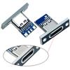 1Pcs Type-C Female Connector Jack Charging Port Usb 3.1 Type C Socket With Fixing Plate