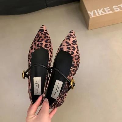 Мода 2024 года, большой размер 43, новые летние повседневные туфли Мэри Джейн на плоской подошве, женские элегантные туфли с острым носком для офиса и леди, удобная обувь для ходьбы