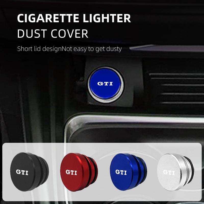LMN1 2026 Hot VOLKSWAGEN Car Aluminum Cigarette Lighter Button Plug Dust Cover For VW Golf GTI Jetta mk5 mk6 CC Golf 5 7 Tiguan Sciro