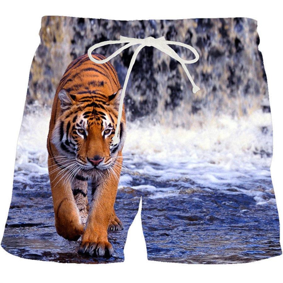 Men Shorts Summer 3D Printed Casual Ordinary Youth Beach Short Pants Spring Little Stretch Short Trousers