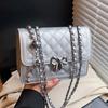 Rhombus Chain Bag Women's 2025 New High-end Texture Fashion Summer Versatile Shoulder Messenger Bag Small Square Bag