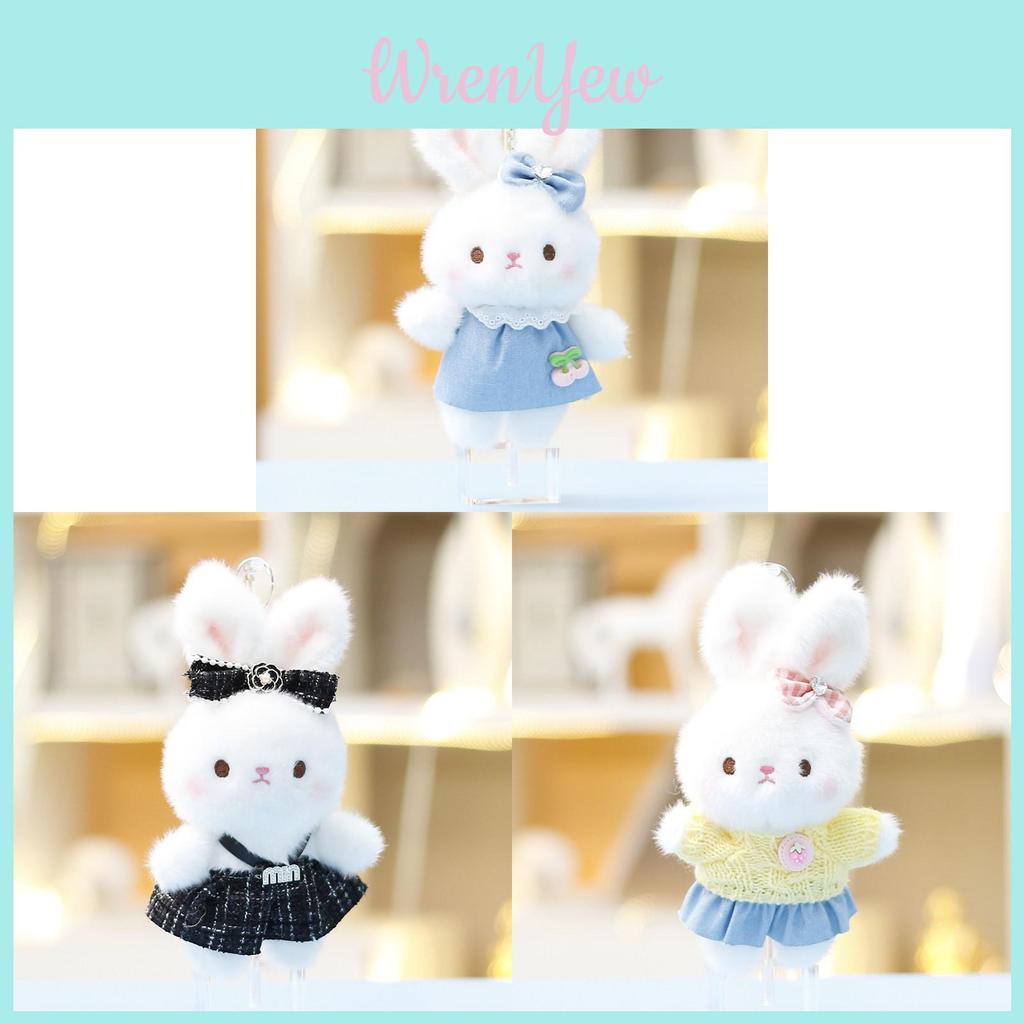 Kids Soft Bunny Plushie With Polyester Filling Cute Backpack Accessory For Girls