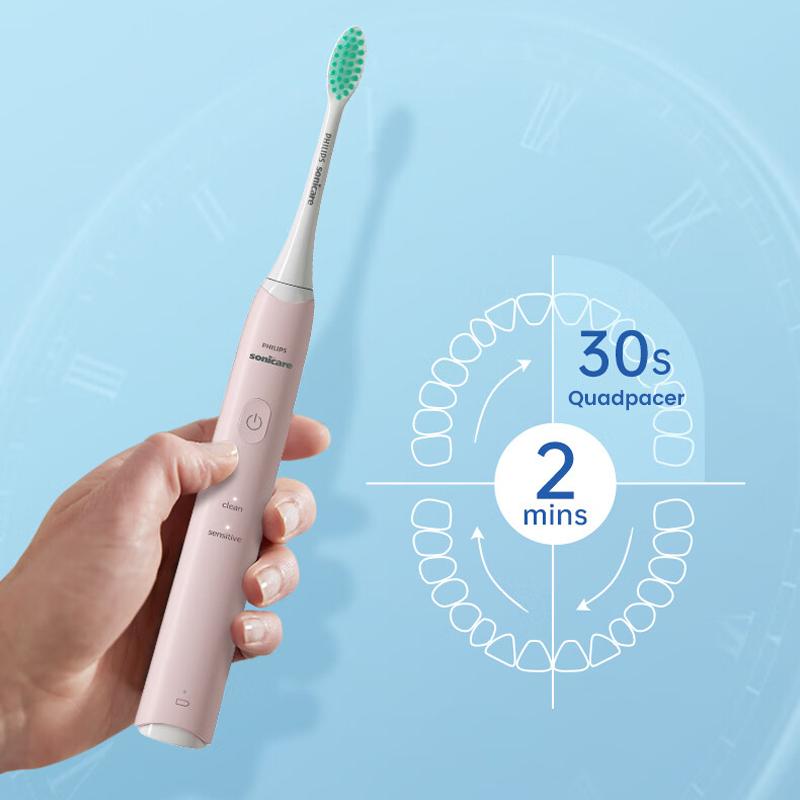 Philips HX2421 Sonic Electric Toothbrush Teeth Cleaning Teeth Whitening Brush 1 Handle 1 Brush Head