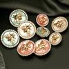 Antique Rhinestone Metal Buttons Decor Gold Bee Pearl Buttons For Clothes Coat Cardigan Sweater Sewing Accessories Needlework