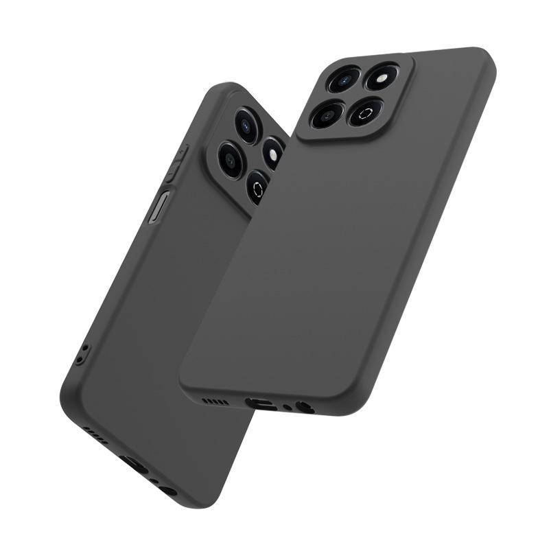 Подходит для Honor 600Pro (международная версия), черный матовый чехол для мобильного телефона, влагостойкий и устойчивый к отпечаткам пальцев кожаный чехол Honor 300