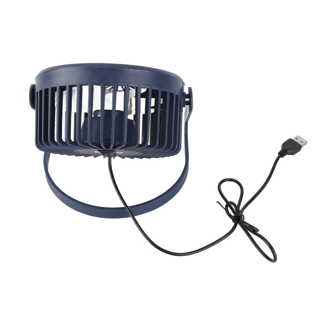 Настольный вентилятор 360 градусов вращения Низкий уровень шума Бесщеточный двигатель Питание от USB Портативный Маленький настольный вентилятор для дома Рабочего стола   Путешествий