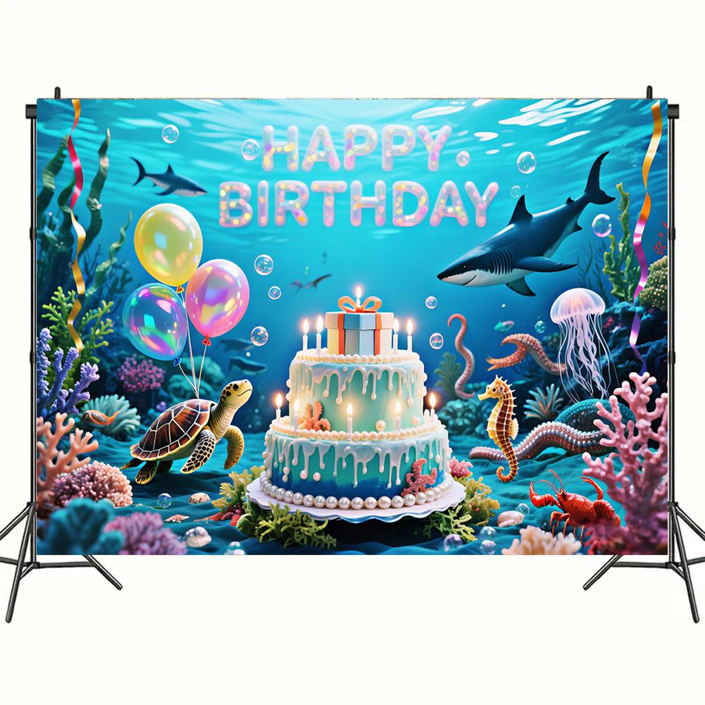 Красочный гобелен 'С Днем Рождения' Шары Радуга Дети Девочка Украшение на День Рождения Баннер Детская Вечеринка Фон для Фото Реквизит