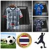 Футболка сборной Таиланда по футболу SOCCER NATION TEAM JERSEY SHIRT HOME FAN с принтом, круглый вырез, унисекс, для мужчин и женщин, быстросохнущая, с коротким рукавом, спортивная форма с логотипом слона