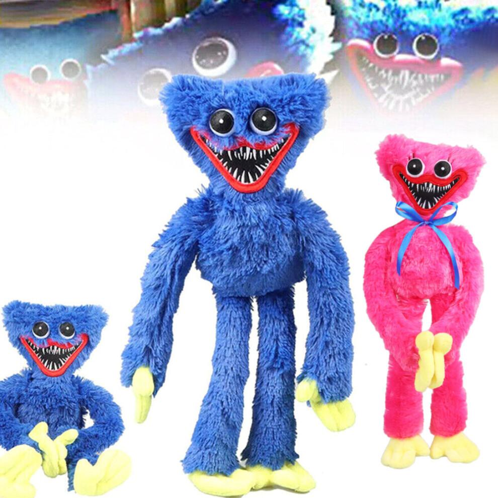 (Blue) Kids Gift 40cm Huggy Wuggy Plush Toy Poppy Playtime Horror Game Stuffed Doll Toy