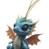 2D Dragon Baby Hanging Ornament Dragon Baby Cute Christmas Dragon Pendants  Keychain