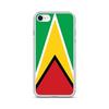 Coque iPhone - Guyana - SE 2020 - Souple - Multicolore - Motif Drapeau
