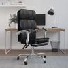 349629 vidaXL Reclining Office Armchair Black Faux Leather