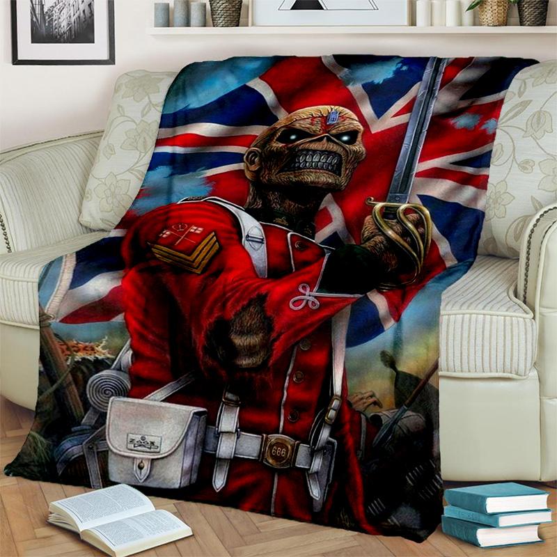 HD I-Iron Maiden Heavy Metal Band 3D одеяло, мягкое одеяло для дома, спальни, кровати, дивана, пикника, путешествия, офиса, одеяло, детское одеяло