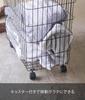 Корзина для белья Yamazaki Jitsugyo с колесиками, цвет черный, приблизительный. Ш28 x Г46,5 x В61 см. Большая вместимость корзины для белья Tower 4777