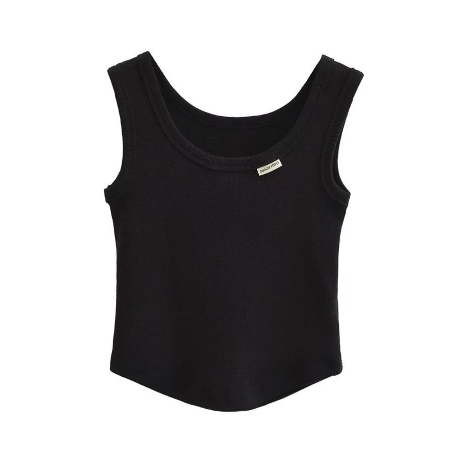 Летние женские майки, белые тонкие короткие футболки без рукавов, женская спортивная одежда