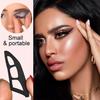 1/2/4Pcs Eyeshadow Stencil Tool Washable Reusable Eyeshadow Assistant Eyeshadow Drawing Guide Card Professional Eyeshadow Mapping Template