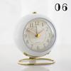 1PC Retro Alarm Clock Digital Quartz Clock Home Decorations Portable Compact Silent Clock Metal Stand Desktop Decor New