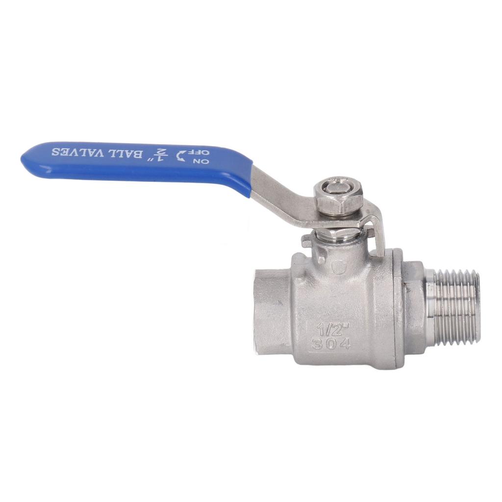 1 2in Male Female Thread NPT Ball Valve Stainless Steel 24mm Outer Diameter Water Shut Off Ball Valve 1000WOG