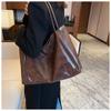 Handbag 2021 New Autumn and Winter Japanese and Korean Large Capacity Soft Leather Shoulder Bag Retro Casual Handbag