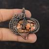Birds Eye Jasper Pendant Copper Wire Wrapped Pendant Handmade Stylish Jewelry Natural Gemstone Pendant Copper Wire Wrap Jewelry Gift For Him