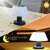 Outdoor Solar Table Lamp IP54 Waterproof Garden Indoor Desk Solar Read Lamp 4-Level Dimmable Cordless Night Light Lighting