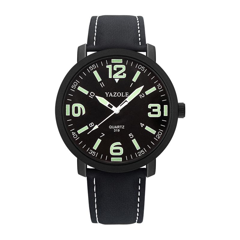YAZOLE Brand Luminous Watch Men Casual Sport Big Dial Men's Quartz Wrist Watches Fashion Mens Watch Male Clock montres hommes