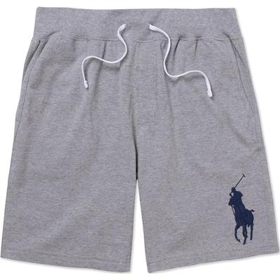 Polo FW23 однотонные прямые повседневные шорты с рисунком для верховой езды, мужские шорты серые 710707980010