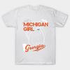 T Shirt Women Michigan Georgia Harajuku Print Kawaii Tshirt Summer Short Sleeve Female T-Shirt Top Tee
