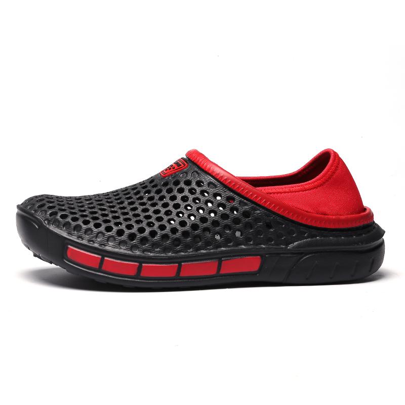 Модные летние мужские сандалии уличные пенные садовые клоги обувь с отверстиями мужская повседневная обувь легкая обувь для воды комфортные домашние мягкие тапочки