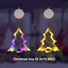 LED Christmas Atmosphere Decoration Suction Cup Light, Can Adsorb Glass and Hang, Color Light/warm Light Optional
