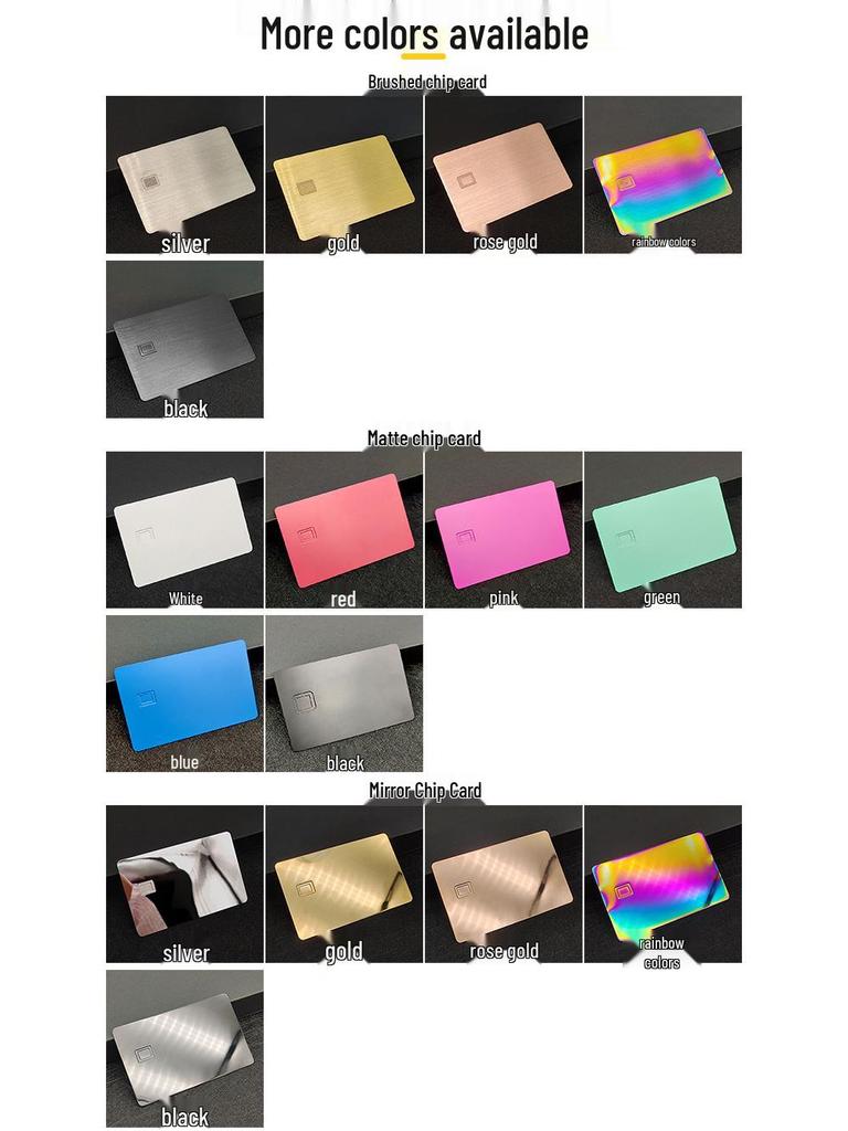 Premium 24K Gold-Plated 304 Stainless Steel Credit Card with IC Chip & Magnetic Stripe