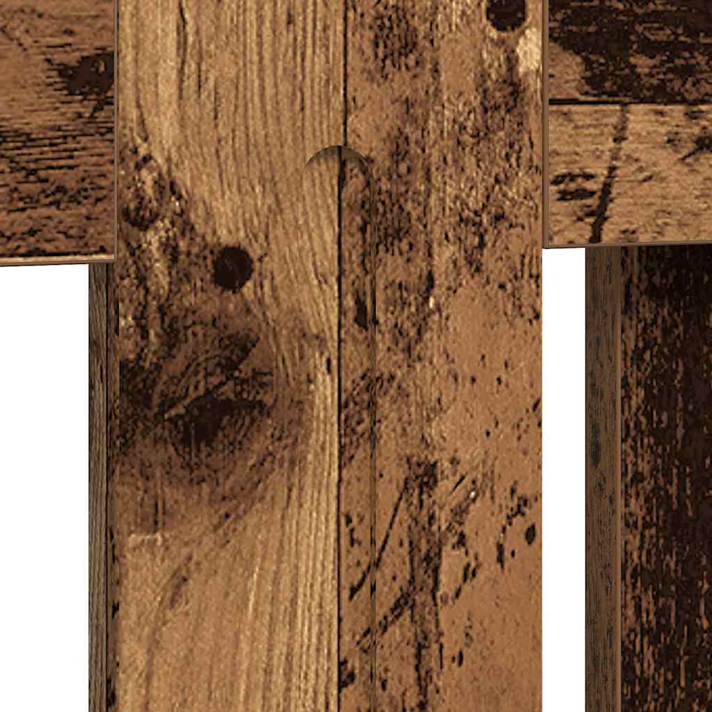Radiator Cover Vintage Wood Look 172 x 19 x 81.5 cm Engineered Wood