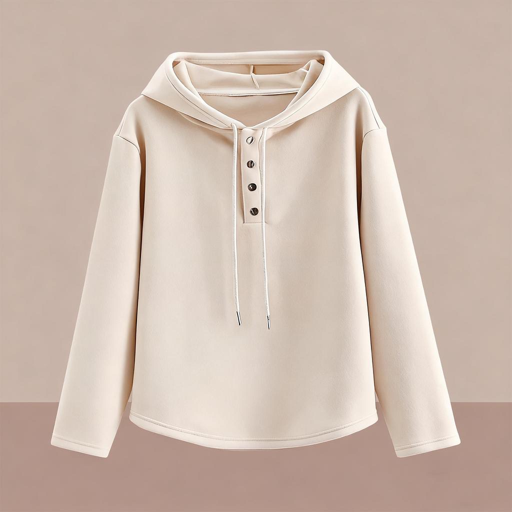 Женский повседневный и модный однотонный худи с короткими рукавами и длинными рукавами