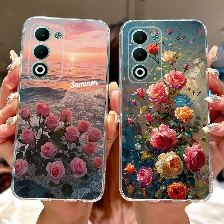 For Oppo A5 5G 2025 Case CPH2735 Luxury Fashion Painted Cover Soft Slim Phone Case For Oppo A5 Pro CPH2695 OppoA5 A5Pro 5G Shell