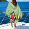 1pc Crunch Christmas2 Beach Towel with Custom Name, Beach/Swimming/Bath/Picnic/Camping Towel, Suitable for Seaside Beaches