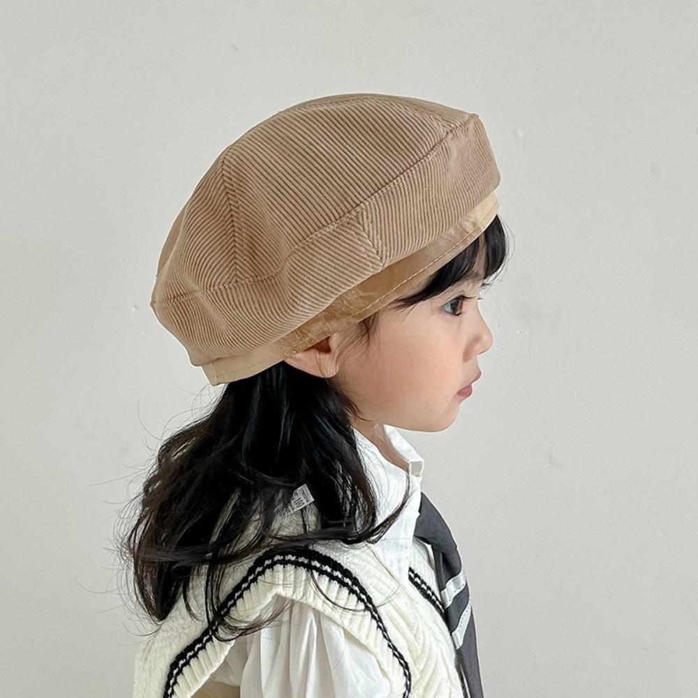 Spring Autumn Beanies Cap Korean Painter Hats Retro Baby Beret  Boys Girls