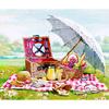 DIY Diamond Embroidery Outdoor Picnic Diamond Painting Cross Stitch Kit Rhinestone Home Decoration